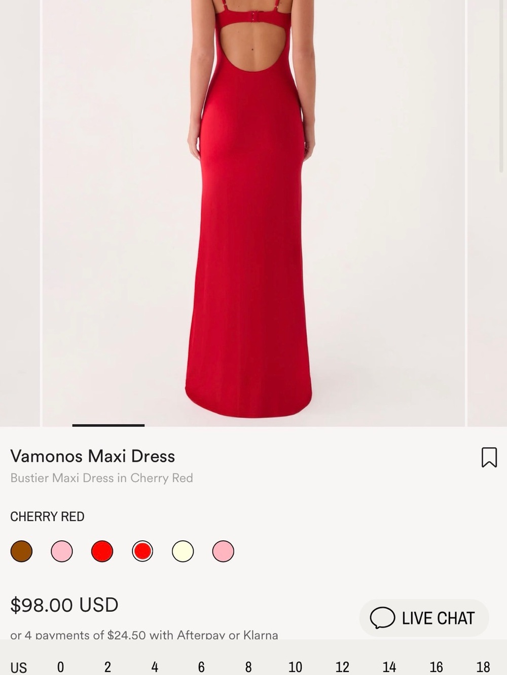 Peppermayo Vamonos Maxi Dress in Cherry Red - Picture 2 of 8